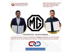
      
      JSW MG Motor India Joins Hands with Galgotias University
      
      