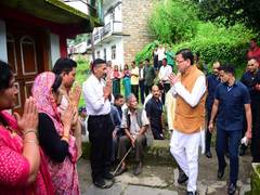 
      
      CM Dhami meets family of killed Havildar Basudev Singh
      
      