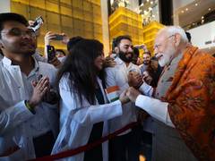 
      
      PM Modi arrives at Kyiv, gets warm welcome from community
      
      