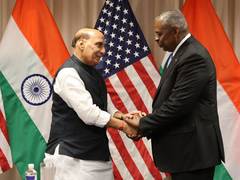 
      
      Rajnath Singh, Lloyd Austin review existing defence cooperation
      
      