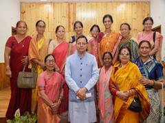 
      
      Office bearers of Uttarakhand Rajya Andolankari Manch meet CM
      
      