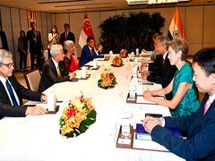 
      
      India, Singapore discuss co-operation in emerging, future areas
      
      