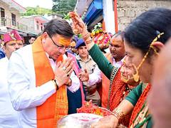 
      
      Uttarakhand CM Pushkar Singh Dhami visits Maa HatkalikaTemple
      
      
