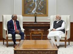 
      
      Canadian MP Chandra Arya meets PM Narendra Modi in Delhi 
      
      