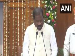 
      
      JMM MLA Ramdas Soren takes oath as minister in Jharkhand govt 
      
      