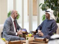 
      
      President of UAE, European Council President discuss relations
      
      