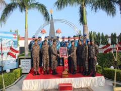 
      
      Pine Division warriors greeted on successful trek
      
      