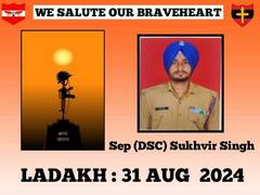 
      
      Indian Army honours Sepoy Sukhvir Singh’s sacrifice in Ladakh
      
      