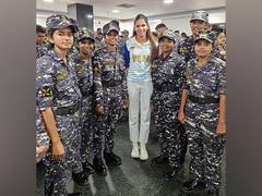 
      
      INS Satvahana felicitates Olympian Jyothi Yarraji
      
      