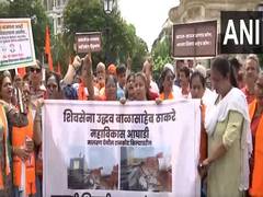 
      
      Shivaji statue collapse: MVA, BJP hold separate protest in Mumbai
      
      