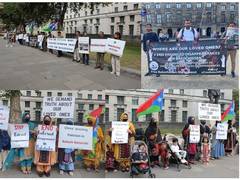 
      
      Baloch diaspora protest in London, Amsterdam against Pak 
      
      