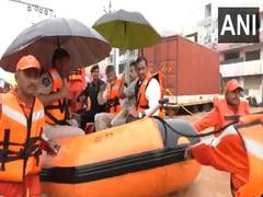
      
      Andhra CM Naidu inspects flood-affected areas
      
      