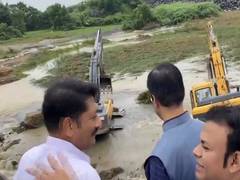 
      
      Telangana: Railway track washed away due to heavy rains
      
      