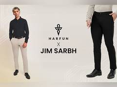 
      
      Harfun and Jim Sarbh seen Time Travelling with 2035 Workday Pants
      
      