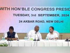 
      
      Mallikarjun Kharge, Rahul Gandhi meet newly appointed...
      
      