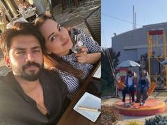 
      
      Sonakshi Sinha takes slingshot ride with husband Zaheer Iqbal
      
      