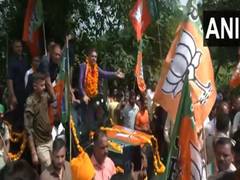 
      
      Ravinder Raina holds roadshow in Nowshera after filing nomination
      
      