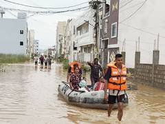 
      
      Indian Navy flood relief teams rescue over 180 personnel in AP
      
      