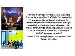 
      
      Pay Point India Network Recognized as Best Business Correspondent
      
      