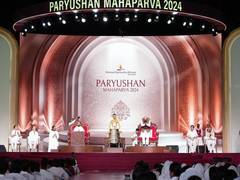 
      
      Maharashtra Governor Radhakrishnan joins Samvatsari celebrations 
      
      