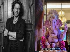 
      
      SRK welcomes Ganpati Bappa at Mannat
      
      