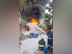 
      
      A massive fire breaks out in paints godown in Medchal-Malkajgiri 
      
      