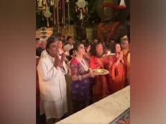 
      
      Ambani family offer prayer to Lord Ganesh at their residence
      
      