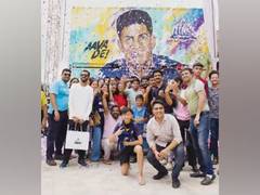 
      
      Shubman Gill art installation unveiled on batter's 25th birthday
      
      