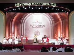 
      
      C.P. Radhakrishnan joins Samvatsari celebrations
      
      