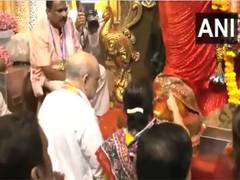
      
      HM Amit Shah, his wife offer prayers to Lord Ganesha
      
      
