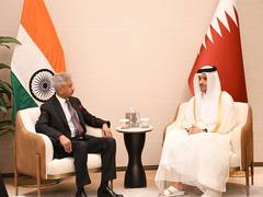 
      
      EAM Jaishankar, Qatar PM discuss taking forward bilateral ties
      
      