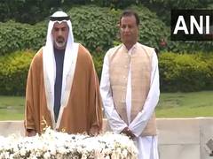 
      
      Abu Dhabi Crown Prince pays homage to Mahatma Gandhi at Rajghat 
      
      