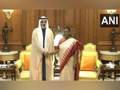
      
      Abu Dhabi crown prince meets President Droupadi Murmu in Delhi
      
      