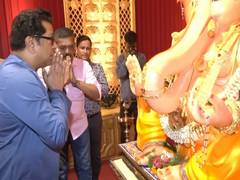 
      
      MNS Chief Raj Thackeray offers prayers at Ganesh Pandal in Mumbai
      
      