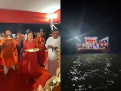
      
      Ambani family joins Antilia Cha Raja's immersion procession
      
      