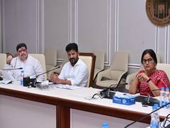 
      
      Telangana CM chairs high-level meeting; reviews free bus facility
      
      