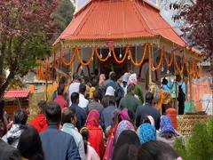 
      
      Nainital: Devotees flock to Naina Devi temple
      
      