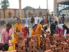 
      
      Ayodhya: Devotees build symbolic houses in temple complex
      
      