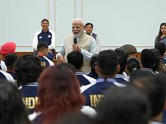 
      
      PM Modi meets Indian Paralympics contingent at his residence
      
      