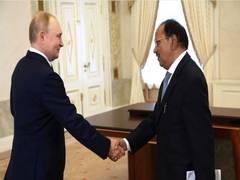 
      
      NSA Doval meets Russian President Putin in Moscow at BRICS summit
      
      
