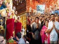 
      
      Union Minister Piyush Goyal offers prayers to Lalbaugcha Raja
      
      