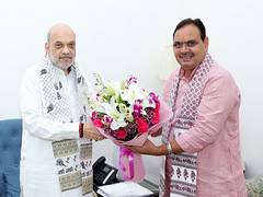 
      
      Rajasthan CM calls on Union Home Minister Amit Shah in Delhi
      
      