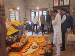 
      
      Ajit Pawar, Devendra Fadnavis attend Nana Patekar’s Ganeshotsav
      
      