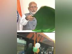
      
      Vande Bharat express train flagged off by PM Modi
      
      
