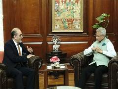 
      
      EAM Jaishankar receives Egyptian Ambassador Wael Hamed
      
      