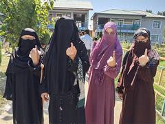 
      
      59.19 pc voting till 5 pm in first phase of J-K assembly polls
      
      