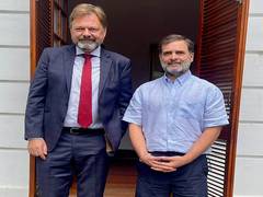 
      
      German envoy discusses Indo-German relations with Rahul Gandhi
      
      