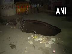 
      
      Cave-in near Delhi's Trilokpuri area creates 15-foot deep pit
      
      