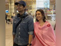 
      
      Newlyweds Aditi, Siddharth make first public appearance
      
      