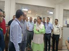 
      
      Swachhata Hi Sewa campaign: Pralhad V Joshi inspects offices 
      
      